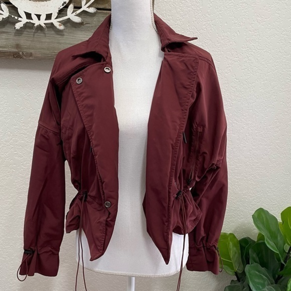 Athleta Acadia jacket cognac brown ladies size M‎